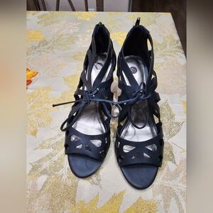 Elegant Navy Blue Women's Heels